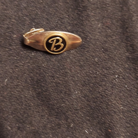 🩶 Vintage Letter B Gold Tie Clip - Picture 3 of 9